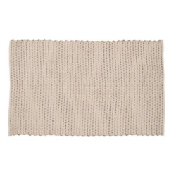 Carpet White Natural 70 % cotton 30 % Jute 160 x 230 cm