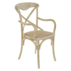 Dining Chair DKD Home Decor White Multicolour 55 x 57 x 92 cm 55 x 47 x 92 cm