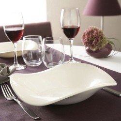 Deep Plate Arcoroc Tendency Beige Glass (23 cm) (24 Units)