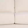 Sofa 195 x 95 x 88 cm Synthetic Fabric Cream