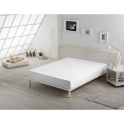 Fitted bottom sheet Alexandra House Living White 200 x 200 cm