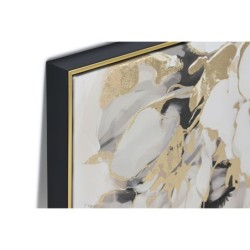 Painting Home ESPRIT Flowers 82,3 x 4,5 x 82,3 cm (2 Units)