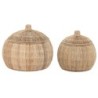 Basket set DKD Home Decor 55 x 55 x 45 cm Tropical Jute