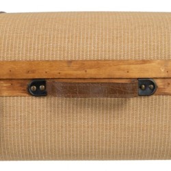 Set of Chests 80 x 41,5 x 25 cm Synthetic Fabric Wood (2 Pieces)