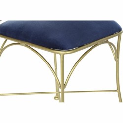 Dining Chair DKD Home Decor Blue Golden 45 x 42 x 88,5 cm