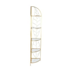 Shelves DKD Home Decor Golden Metal Mirror 33 x 33 x 181,5 cm (1)