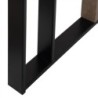 Console Black Natural Iron MDF Wood 110 x 30 x 75 cm