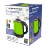 Kettle Esperanza EKK128G Black Green Stainless steel Plastic 1350 W 1 L