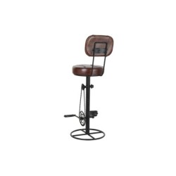 Stool DKD Home Decor 45 x 46 x 118 cm Black Metal Brown