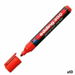 Permanent marker Edding 300 Red (10 Units)