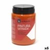 Tempera La Pajarita L-06 6 Pieces Satin finish School Orange