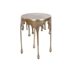 Side table Home ESPRIT Golden Aluminium 37 x 37 x 50 cm