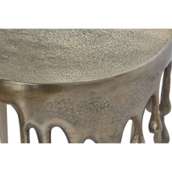 Side table Home ESPRIT Golden Aluminium 37 x 37 x 50 cm