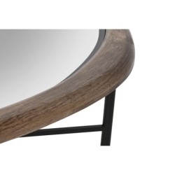 Centre Table Home ESPRIT Brown Black Natural Crystal Fir wood 76 x 81 x 38 cm