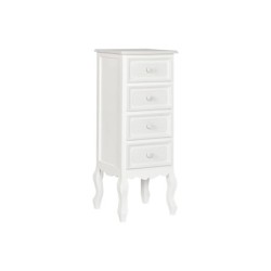 Chest of drawers Home ESPRIT White Wood MDF Wood Romantic 40 x 36 x 100 cm