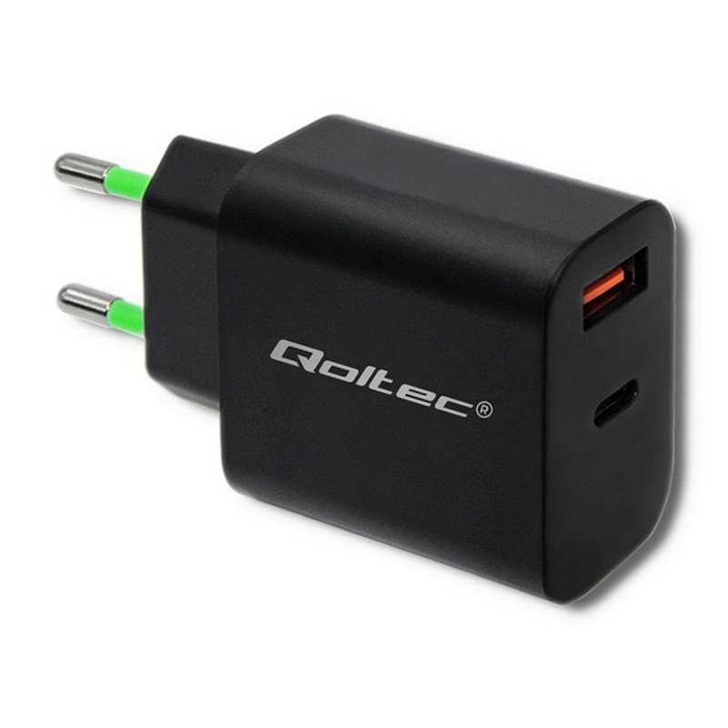 Wall Charger Qoltec 51713 Black 18 W