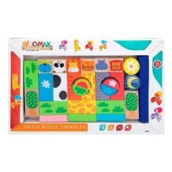 Building Blocks Game Woomax animals 32 Pieces (32 pcs)