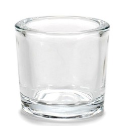 Candleholder Transparent Glass 6,5 x 6 x 6,5 cm (12 Units)