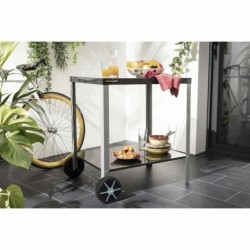 Side table Cook'in Garden Black Grey Metal 90 x 65 x 80 cm