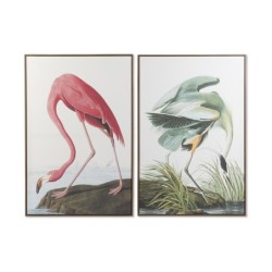 Painting DKD Home Decor 80 x 4 x 120 cm Oriental Birds (2 Units)