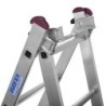 6-step folding ladder Krause 33369 Silver Steel