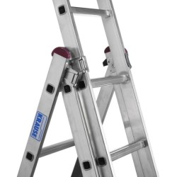 6-step folding ladder Krause 33369 Silver Steel