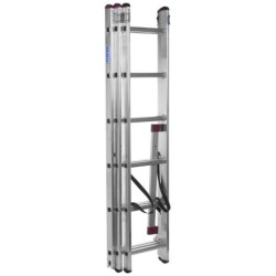 6-step folding ladder Krause 33369 Silver Steel