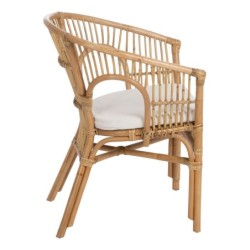 Armchair 57 x 58 x 80 cm Natural Rattan