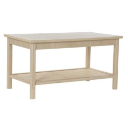 Centre Table DKD Home Decor 90 x 50 x 46 cm Natural Aluminium MDF Wood