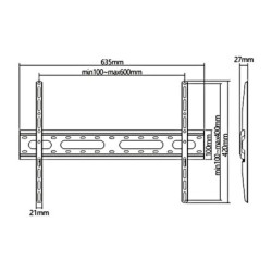 Wall Bracket MacLean MC-939 70" 37"