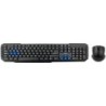 Keyboard and Mouse 3GO COMBODRILE2 Spanish Qwerty Black