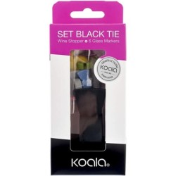 Set of Wine Accessories Koala Smoking Multicolour Plastic