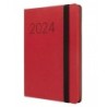 Diary Finocam Flexi 2024 Red 11,8 x 16,8 cm