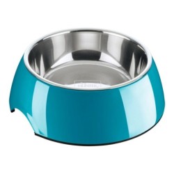 Dog Feeder Hunter Melamin Stainless steel Blue 160 ml (14,5 x 14,5 x 7 cm)