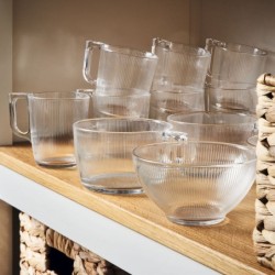 Cup Luminarc Stripy Transparent Glass 90 ml (6 Units)