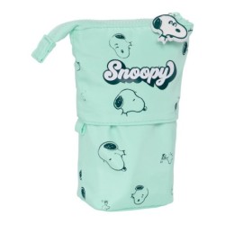 Pencil Holder Case Snoopy Groovy Green 8 x 19 x 6 cm