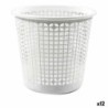 Rubbish bin Dem Office White 27 x 27 x 25 cm (12 Units) (ø 27 x 25,5 cm)