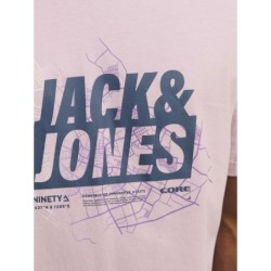 Men’s Short Sleeve T-Shirt Jack & Jones JCOMAP SUMMER LOGO 12257908 Pink