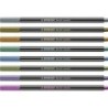 Set of Felt Tip Pens Stabilo Pen 68 metallic 8 Pieces Multicolour