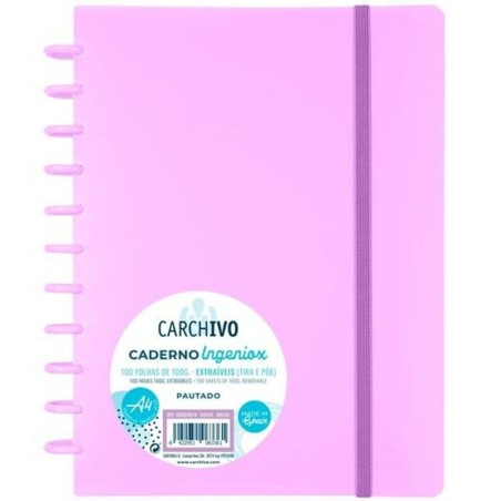 Notebook Carchivo Ingeniox Light mauve A4 100 Sheets