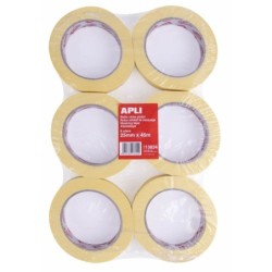 Adhesive Tape Apli Yellow 6 Pieces