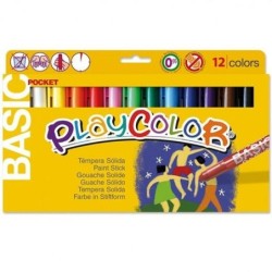 Tempera Playcolor Basic Pocket 12 Pieces Solid Multicolour