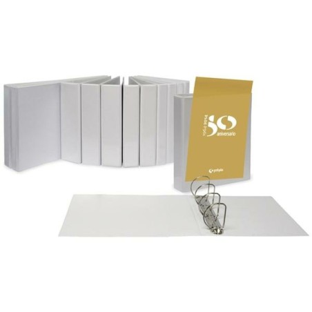 Ring binder Grafoplas Customisable 4 Rings (40 mm) White A3