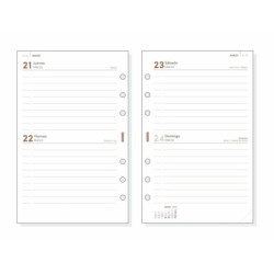 Diary Refill Finocam Open R597 2024 White 11,7 x 18,1 cm