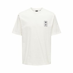 Men’s Short Sleeve T-Shirt Only & Sons Onskace Rlx White