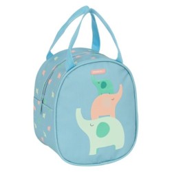 Thermal Lunchbox Safta Elefantes 19 x 22 x 14 cm Green