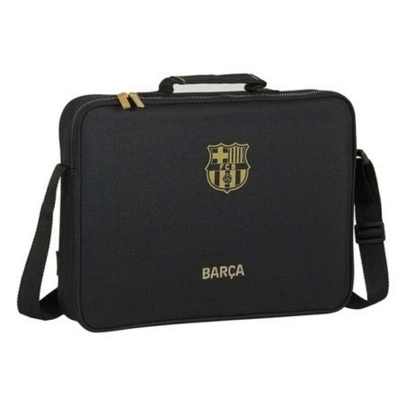 School Satchel F.C. Barcelona Black (38 x 28 x 6 cm)