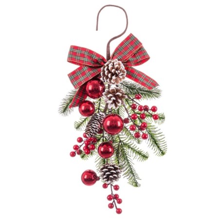 Christmas bauble Red Multicolour Plastic Pineapples 50 cm