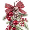 Christmas bauble Red Multicolour Plastic Pineapples 50 cm