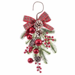 Christmas bauble Red Multicolour Plastic Pineapples 50 cm